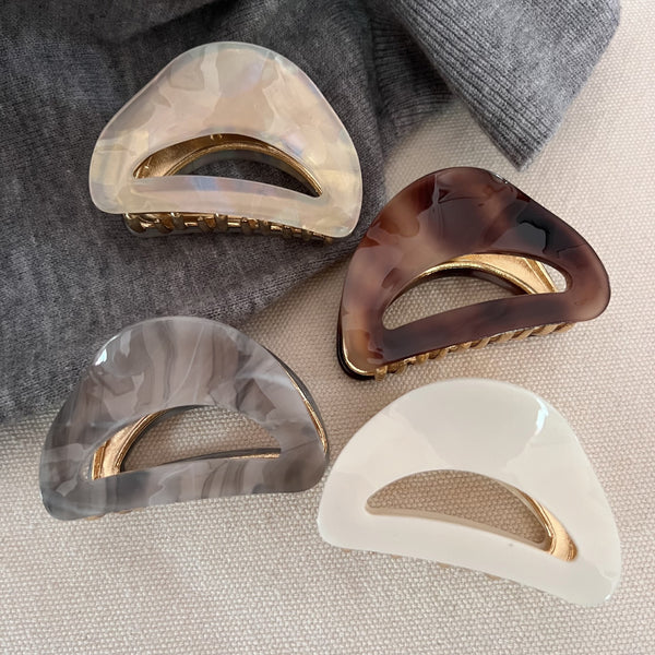 Exquisite Mini Crescent Hair Claw Clip
