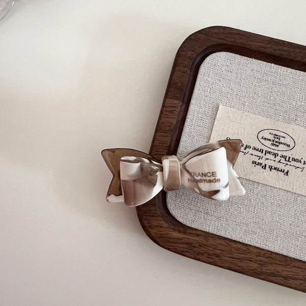 Korean style cute double-layer bow hair clip