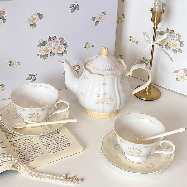 French Style Cup & Saucer Tea Set