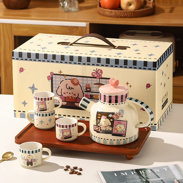 Baking Lamb Ceramic Tea Set